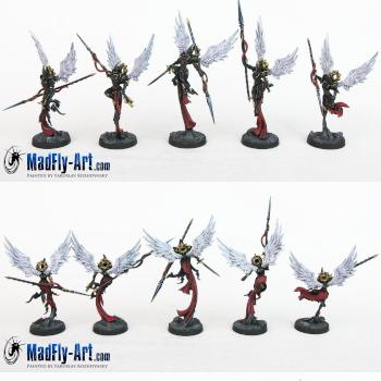 Sisters Angels Command Group by MadFlyArtStudio