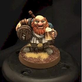 Dwarf Brewer with beer/ale by abrennan