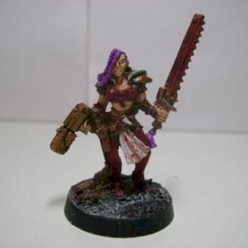 Escher Ganger with chainsword by shugiano