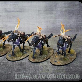 Dark Elves Doomfire Warlocks by Ygritte