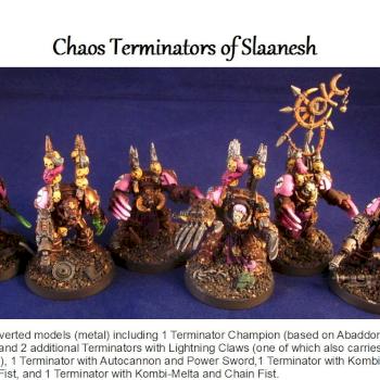 Chaos Terminators of Slaanesh by Carnak