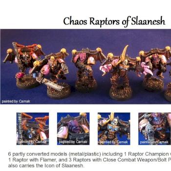 Chaos Raptors of Slaanesh by Carnak