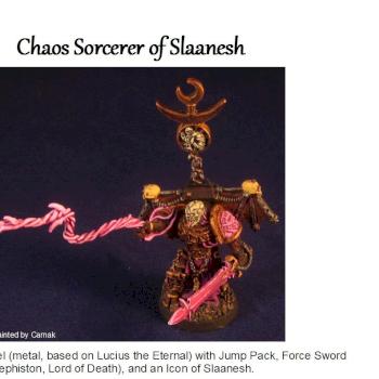 Chaos Sorcerer of Slaanesh by Carnak