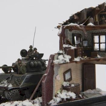 Sherman à Bastogne by Corbec