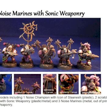 Noise Marines with Sonic Weaponry by Carnak