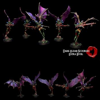 Dark Eldar Scourges by SavageDPainting