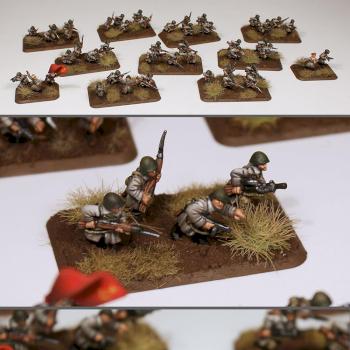 Flames of war Soviet infantry platoon by stalkerminsky