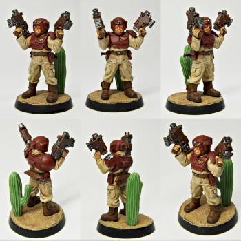 Imperial guard (Astra militarum) Gunslinger by Runoved