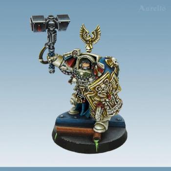 Blood Angels Space Hulk Terminator Sergeant Gideon by aurelio