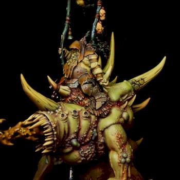 Bloab Nurgle Lord on Maggoth by slawek