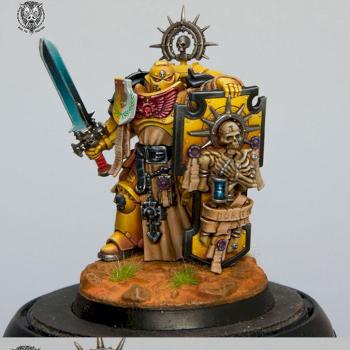 Imperial Fist Captain by Warpigpainting