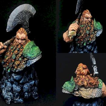 Barbarian bust by IreMoon