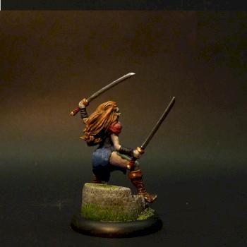 Female vampire with katanas by jb-propainting