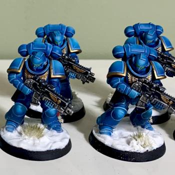 Hellblasters and Intercessors by Asavarkhul
