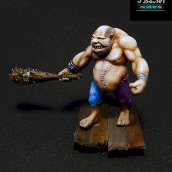 Ogre with spiked mace by jb-propainting