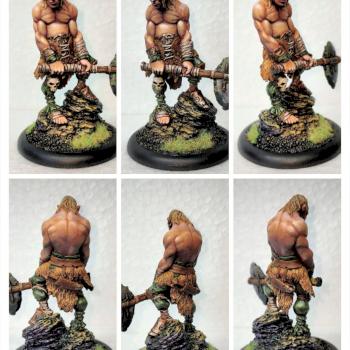 Airtis, barbarian gnome by Curunnir