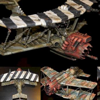 Ork Blitza Bommer - Biplane Conversion by disturbing_presence
