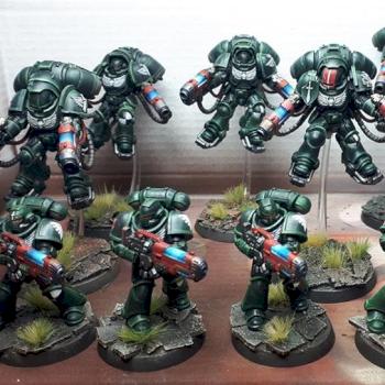 Primaris Dark Angels Inceptors and hellblasters by Kova