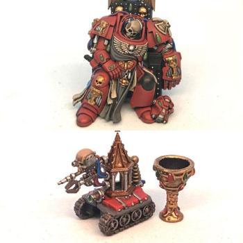 Space Hulk 3rd edition - Blood Angels Terminators and Genestealers by bradshaw
