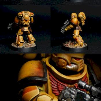 Imperial Fists Primaris Space marine by Mr_Mechanicus