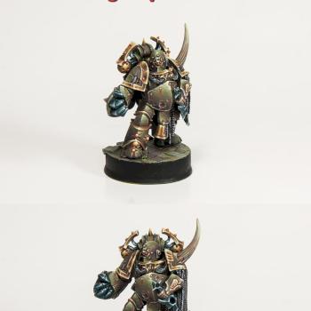 Warhammer 40k Death Guard Champion by GeckoPainter