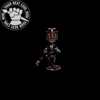 Warhammer 40K, Chaplain with Skull Helmet, plasma pistol and power axe by cool-minis.com