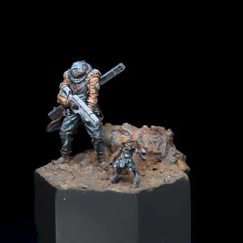 Three of Ghosts fusilier by Diddy_Miniatures