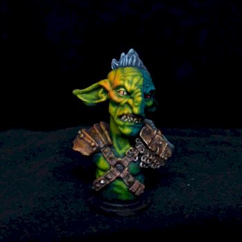 Lamplight Goblin Bust by muwei