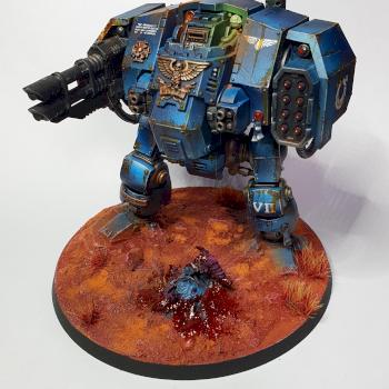 Ultramarines dreadnought by Miniman79