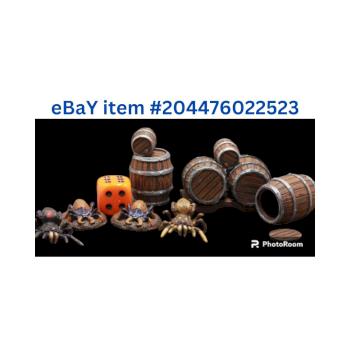 Dungeons and Dragon Spiders and Barrels by superbug983