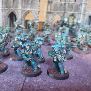 Warhammer 40k Ultramarines by dogparry