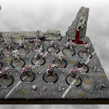 Dark elves diorama for Blood Bowl by Pixmen
