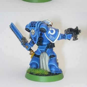 Space Marines Ultramarines Veteran by Cyranc