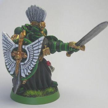Space Marines Dark Angel Champion by Cyranc