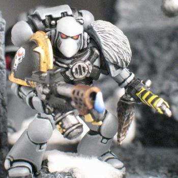 Grey Slayer with Flamer by fong242