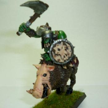 Orc Boar Boy by fearsnake1