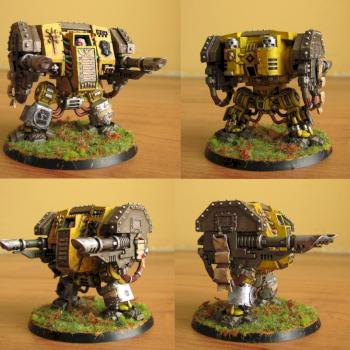 Imperial Fists Dreadnought Hyplion Old One by pellp