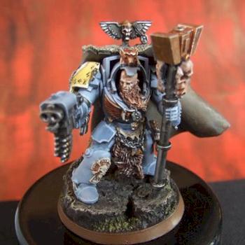 Space Wolves Wolf Guard Terminator  nr1, Rune Priest. converted by turbo