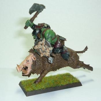Orc Boar Boy by fearsnake1