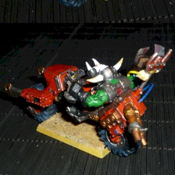 chug bogavante ork nob warbike by gzulillo