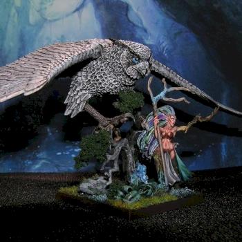 Wood elf giant owl and beast weaver by Baardah
