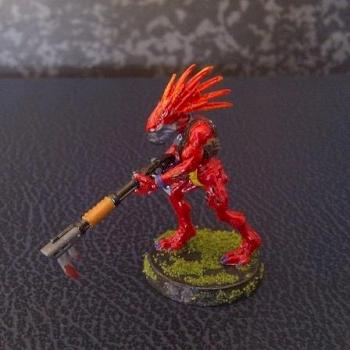 Kroot Warrior by sagh