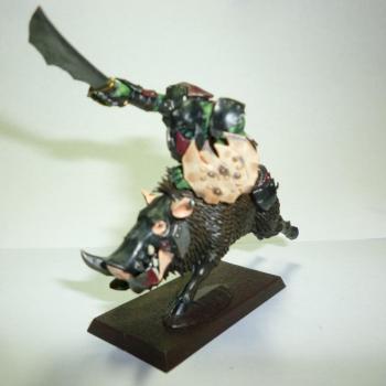 Orc Boar Boyz Champion by fearsnake1