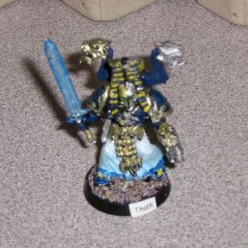 Thousand Sons Tzeentch Sorcerer Aspiring Champion by Evil eyeball