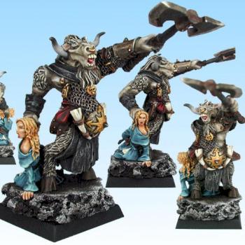 Mordheim Beastman Champion with Prize by algedonica