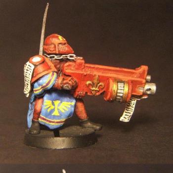 Heavy Bolter Servitor by Usideann