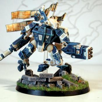 Tau XV89 Battlesuit. by Ap0k
