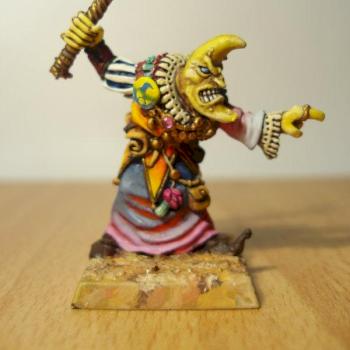 Tzeentch Moonhead Sorcerer Champion Disk Rider by Hard Aun