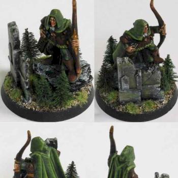 wood elf on rock by Siasiek91