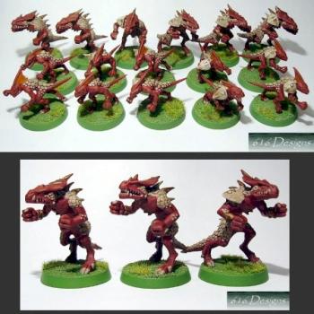 Lizardmen Custom Blood bowl team. by E616